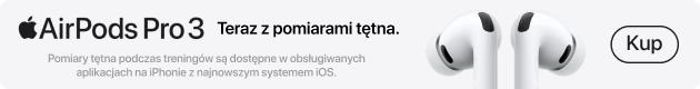 Apple AirPods Pro 3. Teraz z pomiarami tętna. Kup