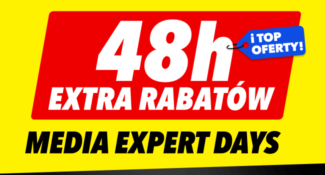 48 godzin extra rabatów i top oferty! Media Expert Days.